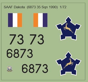 SAAF Dakota (6873 35 Sqn 1990) 72-164