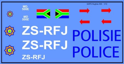 SA Polisie Hughes 500  72-216