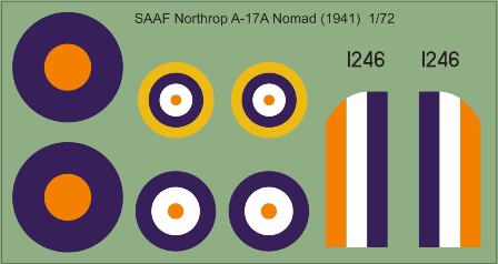 SAAF Northrop A17A Nomad (1941)  72-263