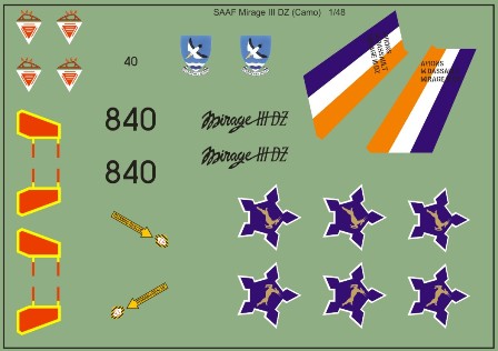 SAAF Mirage III DZ (Camo) 72-266