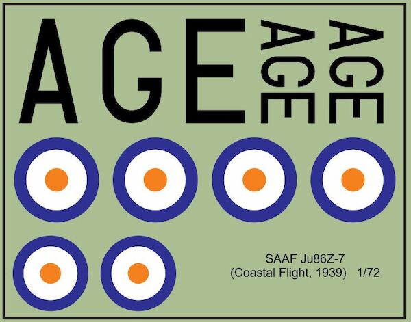 SAAF Junkers Ju86Z-7 (Coastal Flight, 1939) 72-292
