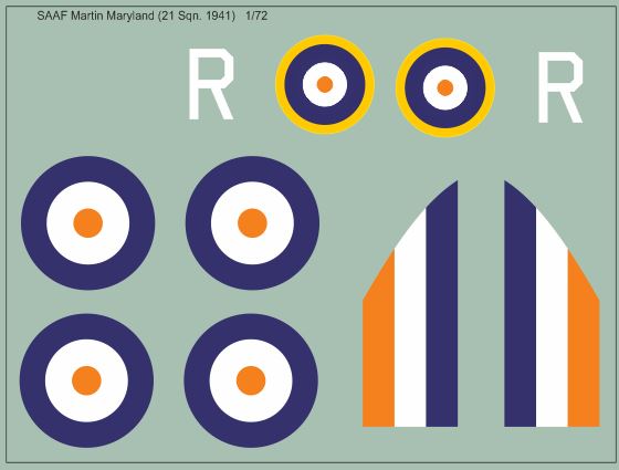 SAAF Martin Maryland (21sq 1941) 72-309