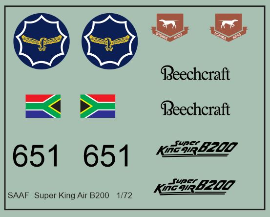 SAAF Beechcraft Super King Air 200 72-316