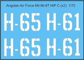 Angola Air Force Mil Mi8T Hip C  MAV-AA7204