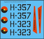 Angola Air Force Mil Mi24, 25/35 Hind MAV-AA7206