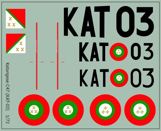 Katanga AF Douglas C47 Dakota (KAT-03) MAV-BK7201