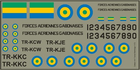 Gabon AF Markings  MAV-GAF721