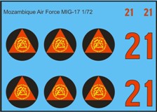 Mozambique Air Force MiG17  MAV-MOZ481