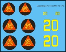 Mozambique Air Force MiG15 Fagot  MAV-MOZ483