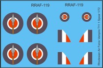 Rhodesian Air Force Vampire T11 1 Spear MAV-RZ4804