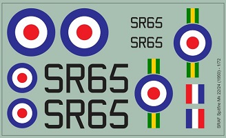 SRAF Spitfire Mk22/24 1950 MAV-RZ7222