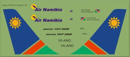 Boeing 737-200 (Air Namibia) MAV144008