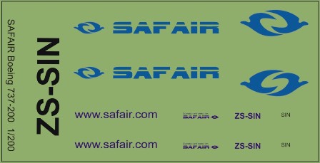 Boeing 737-200 (Safair) MAV144009