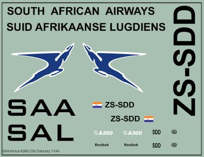 Airbus A300 (SAA Old Colours) MAV144024