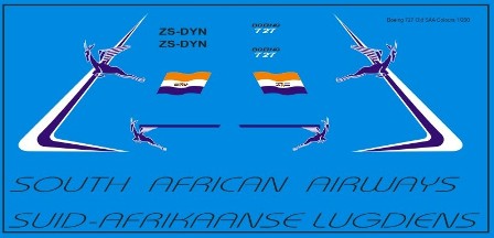 Boeing 727 (SAL, early scheme) MAV200001