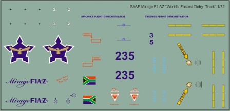 SAAF Mirage F1AZ "Aviation Flight Demonstrator" mav72-210