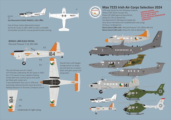 Irish Air Corps selection 2024.  MD7225
