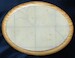 Small oval concrete aircraft display base 72-001