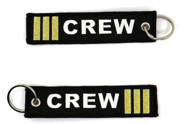 Keyholder with CREW 3-bar (gold)  KEY-3BAR