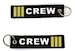 Keyholder with CREW 3-bar (gold) 