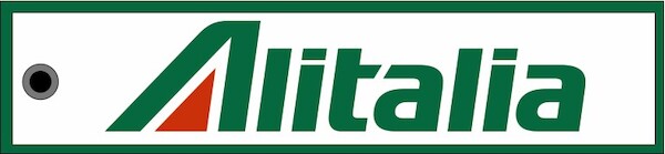 Keyholder with ALITALIA on both sides  KEY-ALITALIA