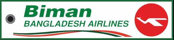 Keyholder with Biman Bangladesh Airlines on both sides  KEY-BIMAN