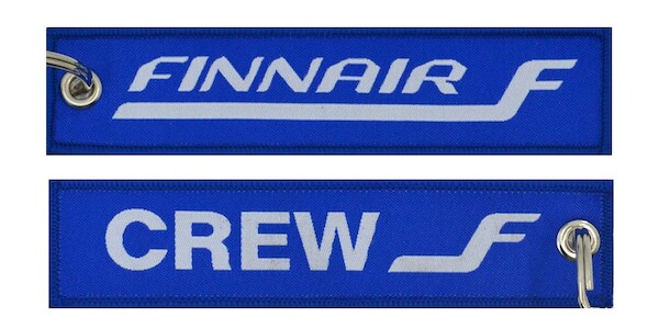 Keyholder with Finnair on one side and (Finnair) crew on other side KEY-CREW-FINNAIR
