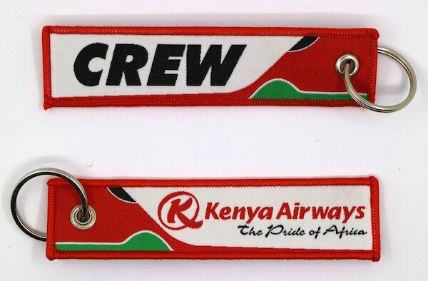 Keyholder with Kenya Airways The Pride of Africa on one side and (Kenya Airways) crew on other side  KEY-CREW-KENYA