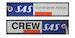 Keyholder with SAS Scandinavian Airlines on one side and (SAS) crew on other side 