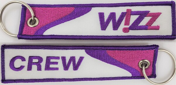 Keyholder with Wizz on one side and (WizzAir) crew on other side KEY-CREW-WIZZ