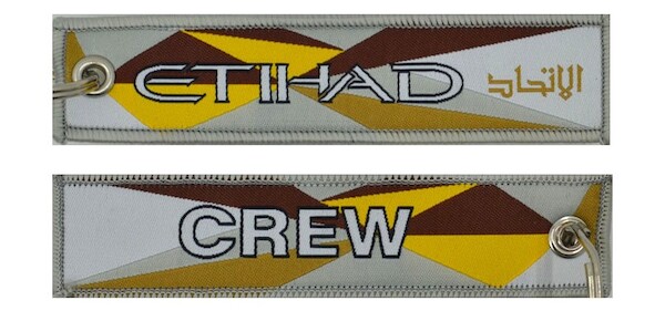 Keyholder with Etihad on one side and (Etihad) crew on other side KEY-ETIHAD