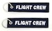 Keyholder with  FLIGHT CREW  on both sides, navy blue background 