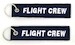 Keyholder with  FLIGHT CREW  on both sides, navy blue background 