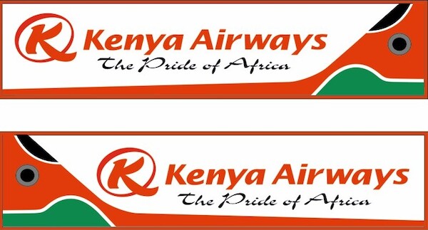 Keyholder with Kenya Airways The Pride of Africa on both sides KEY-KENYA
