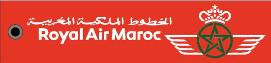 Keyholder with Royal Air Maroc on both sides KEY-MAROC