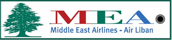 Keyholder with MEA Middle East Airlines - Air Liban on both sides KEY-MEA