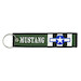 Keyholder with MUSTANG on both sides, green background 