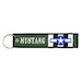 Keyholder with MUSTANG on both sides, green background 