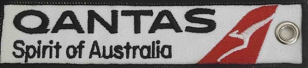 Keyholder with Qantas on both sides KEY-QANTAS