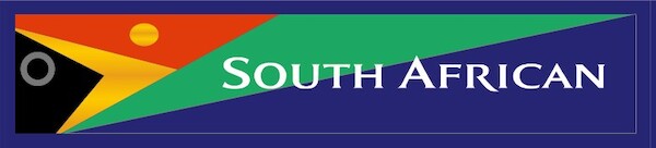Keyholder with South African on both sides KEY-SAA