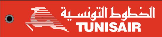 Keyholder with Tunisair on both sides KEY-TUNIS