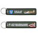 Keyholder with USAAF on one side and P-40 WARHAWK on back 251305-1599