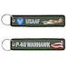 Keyholder with USAAF on one side and P-40 WARHAWK on back 251305-1599