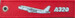 Keyholder with `Remove Before Flight ` on one side and `A320' and silhouette on other side 