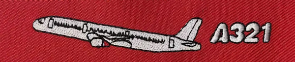 Keyholder with `Remove Before Flight ` on one side and `A321' and silhouette on other side  RBF-A321