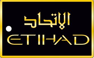 Bagagetag with Etihad on one side and writable backside, including metal wire BAGTAG Etihad