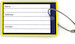 Bagagetag with Ryanair on one side and writable backside, including metal wire  BAGTAG Ryanair