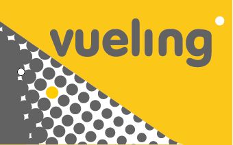 Bagagetag with Vueling on one side and writable backside, including metal wire BAGTAG VUELING