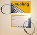 Bagagetag with Vueling on one side and writable backside, including metal wire  BAGTAG VUELING