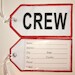 Crew baggage tag (white background) TAG-CREWW